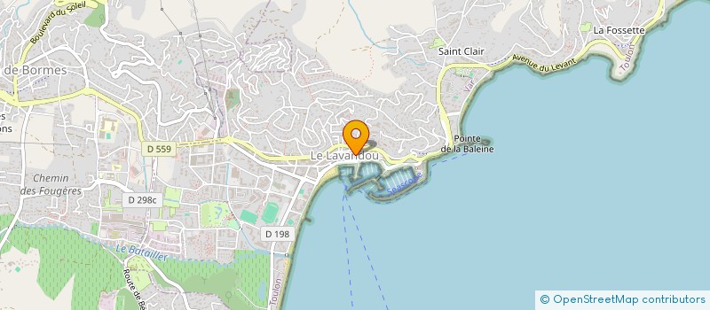 localisation de l'entreprise L'INSOLITE à LE LAVANDOU