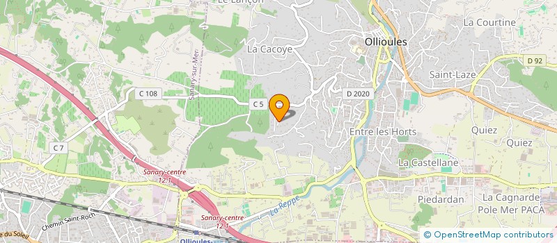 localisation de l'entreprise L'INSOLITE CONSCIENCE à OLLIOULES