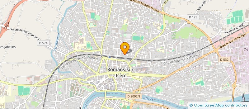 localisation de l'entreprise L'INSTANT à ROMANS-SUR-ISERE