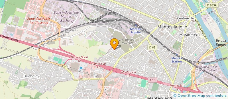 localisation de l'entreprise L'INSTANT BARBIER  MANTES-LA-VILLE