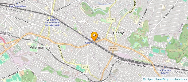 localisation de l'entreprise L'INSTANT BEAUTE à GAGNY