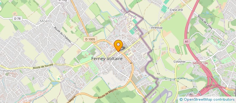 localisation de l'entreprise L'INSTANT BEAUTE à FERNEY-VOLTAIRE