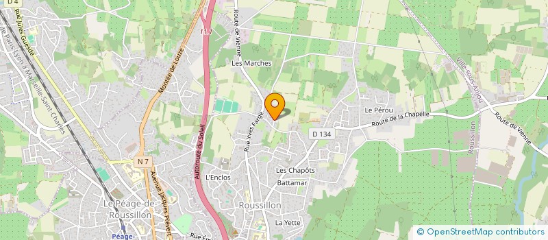 localisation de l'entreprise L'INSTANT BIEN ETRE à ROUSSILLON