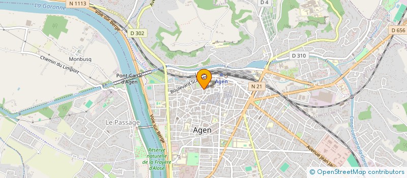 localisation de l'entreprise L'INSTANT BIEN ETRE à AGEN