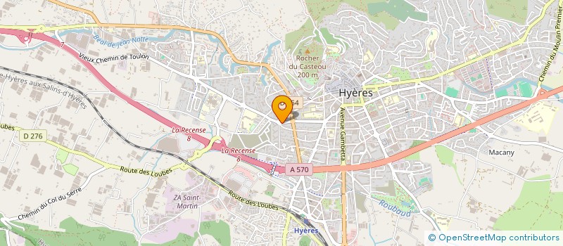 localisation de l'entreprise L'INSTANT CHAT à HYERES