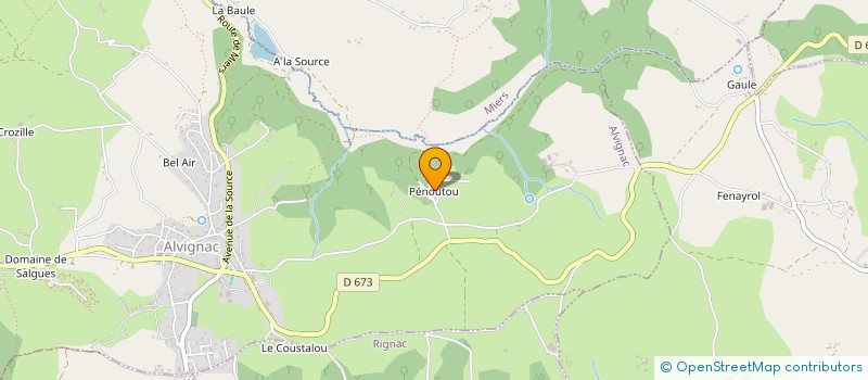 localisation de l'entreprise L'INSTANT CHR à ALVIGNAC