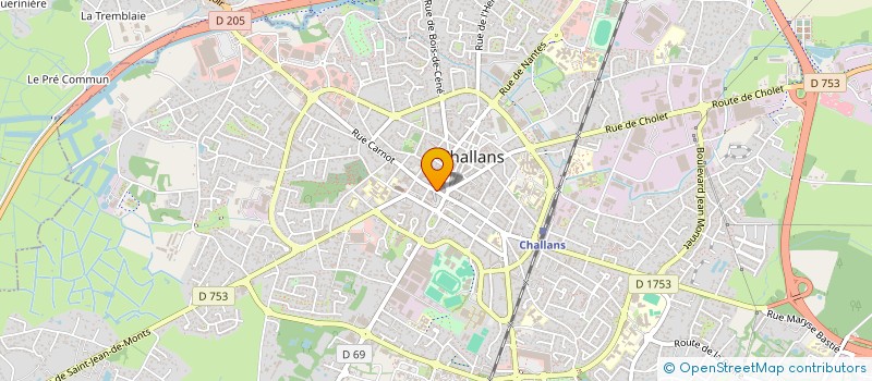 localisation de l'entreprise L'INSTANT COIFFEUR à CHALLANS