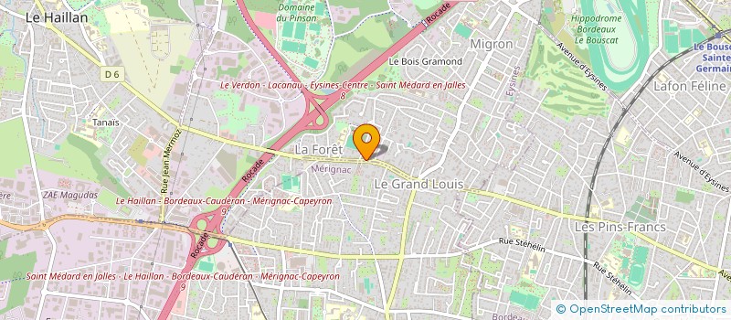 localisation de l'entreprise L' INSTANT COIFFURE  EYSINES