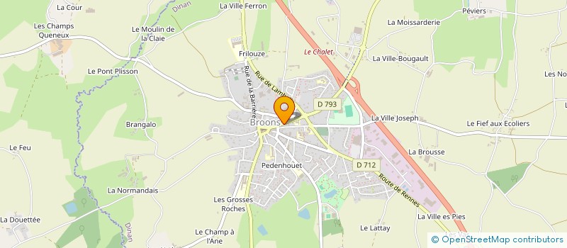 localisation de l'entreprise L'INSTANT COIFFURE & BEAUTE à BROONS