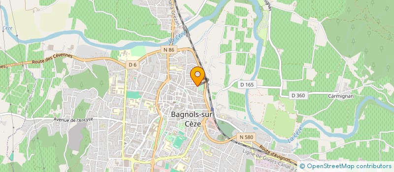 localisation de l'entreprise L'INSTANT D&CO  BAGNOLS-SUR-CEZE