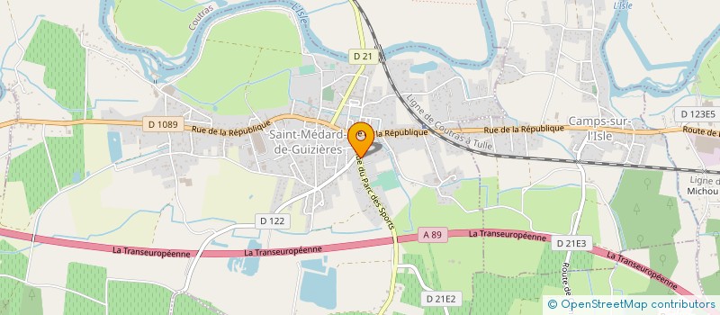 localisation de l'entreprise L'INSTANT DECO JANTIEU  SAINT-MEDARD-DE-GUIZIERES