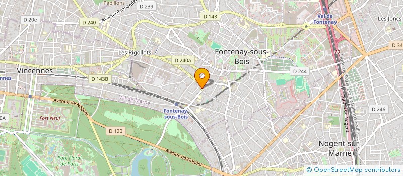 localisation de l'entreprise L'INSTANT DES DAMES  FONTENAY SOUS BOIS
