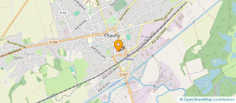 localisation de l'entreprise L'INSTANT FORME  CHAUNY