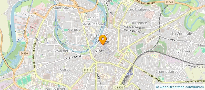 localisation de l'entreprise L'INSTANT FROMAGE à NIORT