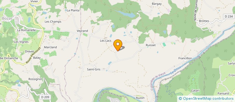 localisation de l'entreprise L'INSTANT GARENNE  COLOMBIER-LE-VIEUX