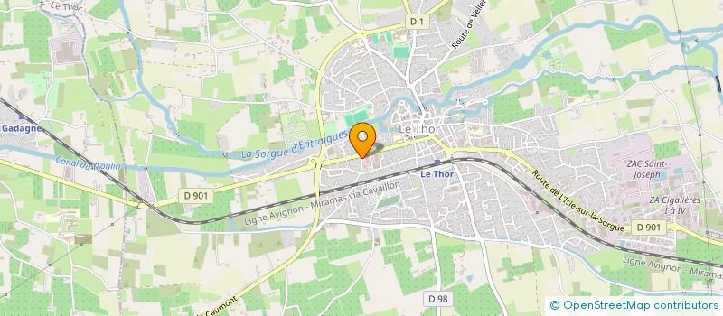 localisation de l'entreprise L'INSTANT GIVRE  CHATEAUNEUF-DE-GADAGNE