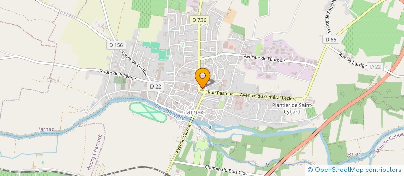 localisation de l'entreprise L'INSTANT GOURMAND à JARNAC