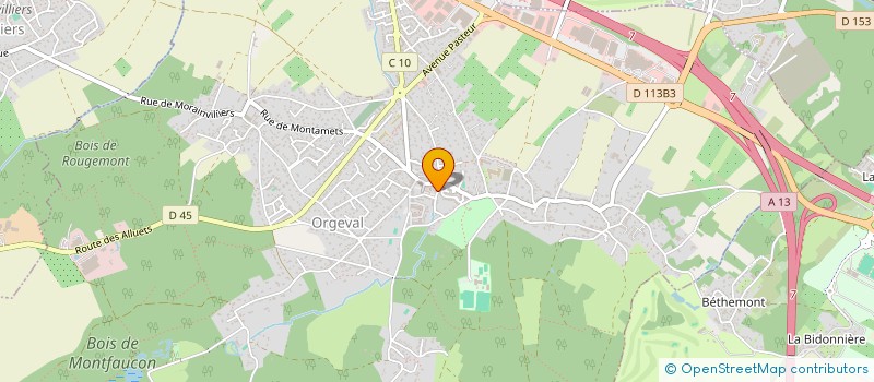localisation de l'entreprise L'INSTANT IDEAL à ORGEVAL