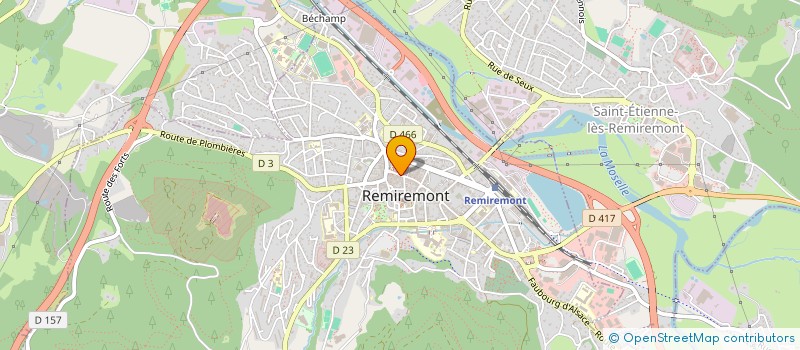 localisation de l'entreprise L'INSTANT M & 2 à REMIREMONT