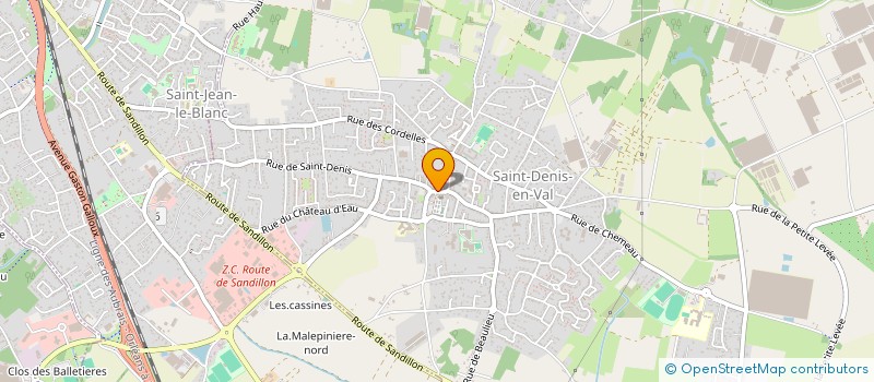 localisation de l'entreprise L'INSTANT MUSICAL à SAINT-DENIS-EN-VAL
