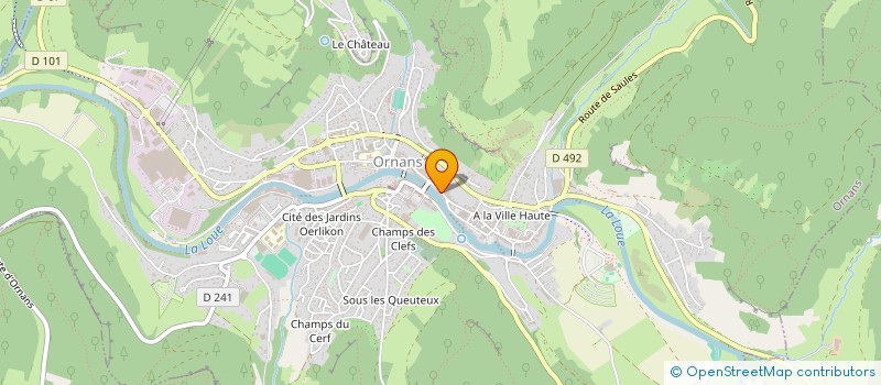 localisation de l'entreprise L'INSTANT PLAISIR à ORNANS