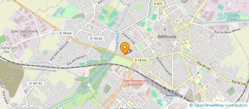 localisation de l'entreprise L'INSTANT PRESENT à BETHUNE