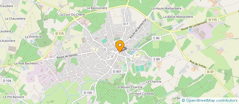 localisation de l'entreprise L'INSTANT PRESENT à LE LOROUX-BOTTEREAU