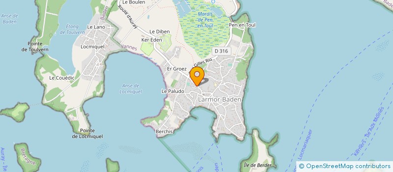 localisation de l'entreprise L'INSTANT PRESENT  LARMOR-BADEN