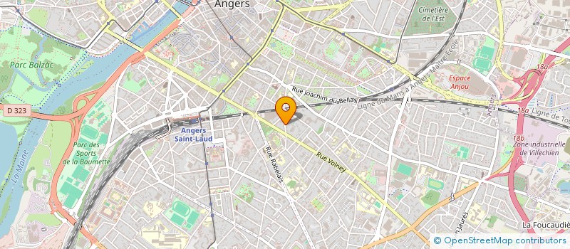 localisation de l'entreprise L'INSTANT T à ANGERS