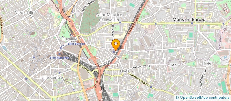 localisation de l'entreprise L'INSTANT THE à LILLE