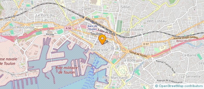 localisation de l'entreprise L'INSTANT THE à TOULON