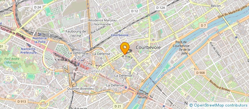localisation de l'entreprise L'INSTANT UNIQUE à COURBEVOIE