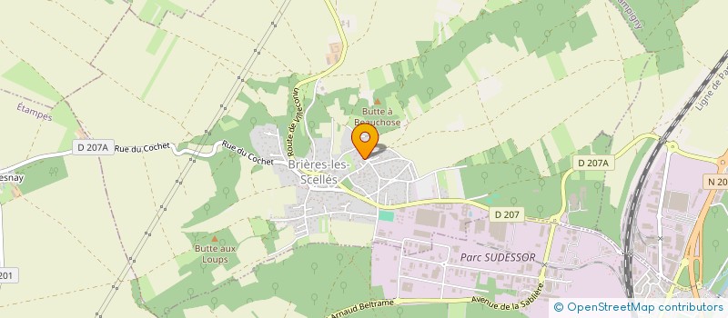 localisation de l'entreprise L INSTANT ZEN à BRIERES-LES-SCELLES
