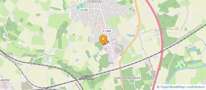 localisation de l'entreprise L'INSTANT ZEN  LA BAZOGE