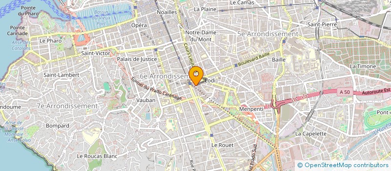 localisation de l'entreprise L'INSTINCT BEAUTE à MARSEILLE