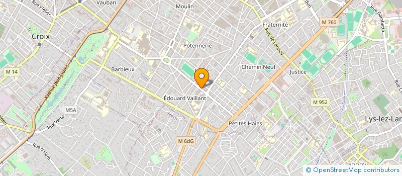 localisation de l'entreprise L'INSTITUT 151  ROUBAIX