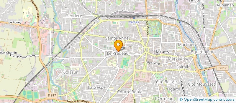 localisation de l'entreprise L'INSTITUT à TARBES