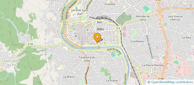 localisation de l'entreprise L'INSTITUT à ALES
