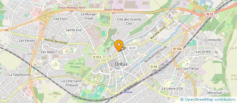 localisation de l'entreprise L INSTITUT à DREUX