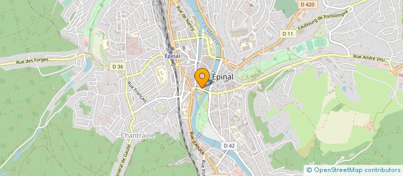 localisation de l'entreprise L'INSTITUT à EPINAL