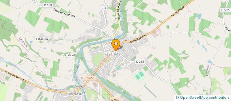 localisation de l'entreprise L INSTITUT à LAVARDAC