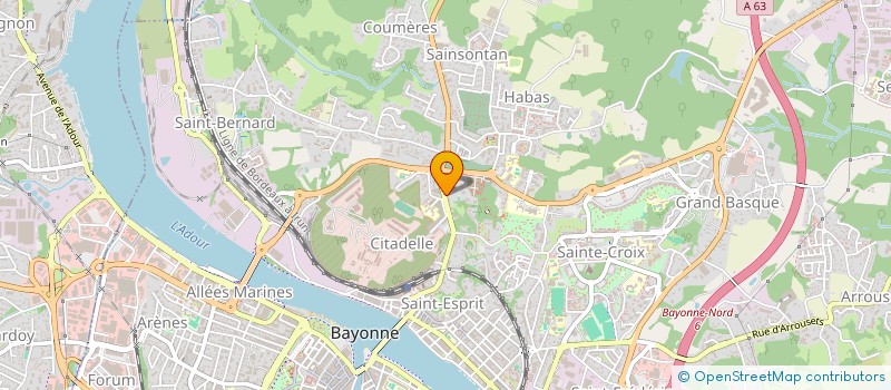 localisation de l'entreprise L'INSTITUT 64 à BAYONNE