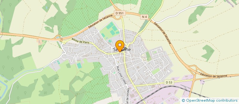 localisation de l'entreprise L'INSTITUT à SEZANNE