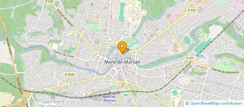 localisation de l'entreprise L'INSTITUT à MONT-DE-MARSAN