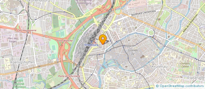 localisation de l'entreprise L'INSTITUT à STRASBOURG