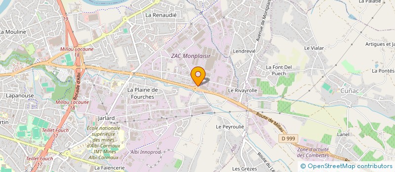 localisation de l'entreprise L'INSTITUT à ALBI