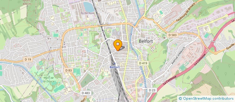 localisation de l'entreprise L'INSTITUT à BELFORT