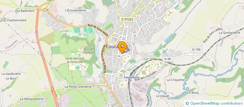 localisation de l'entreprise L'INSTITUT à COUTANCES