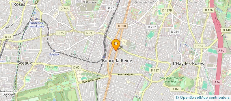 localisation de l'entreprise L'INSTITUT BLR à BOURG-LA-REINE