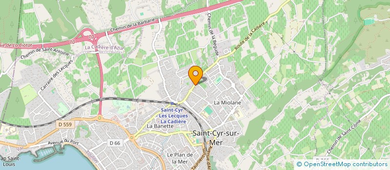 localisation de l'entreprise L'INSTITUT C&M  SAINT-CYR-SUR-MER